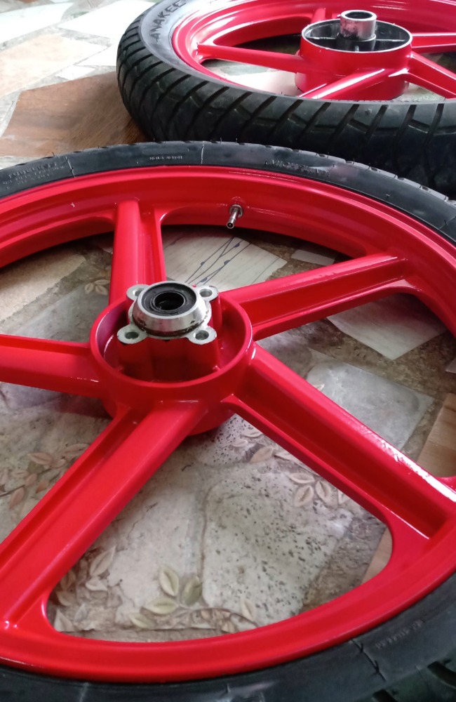 pintura de rines para motos