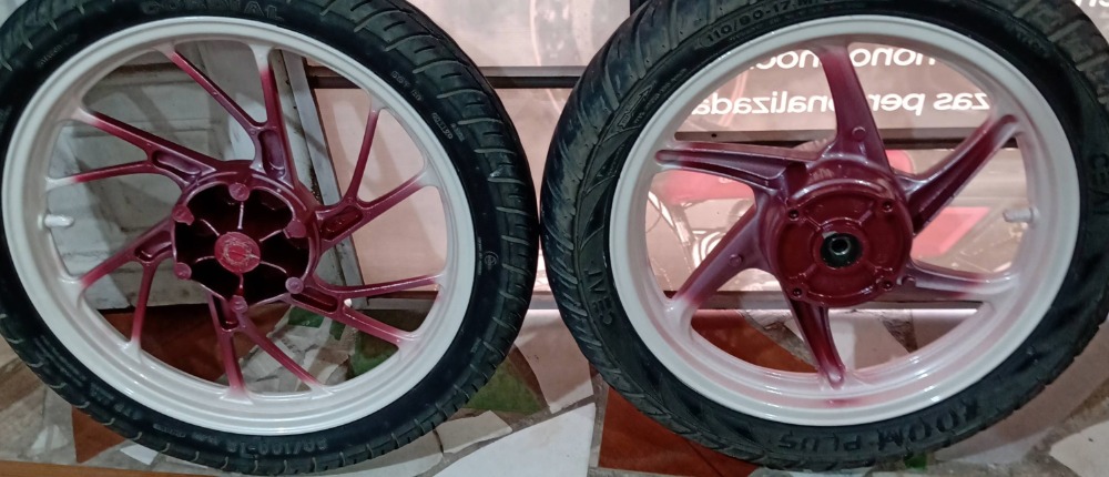 pintura de rines para motos